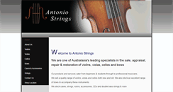 Desktop Screenshot of antoniostrings.com